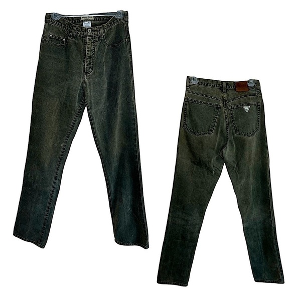 Guess Other - GUESS U.S.A. Vintage 80’s Men’s Green Jeans Size 30 X 34
